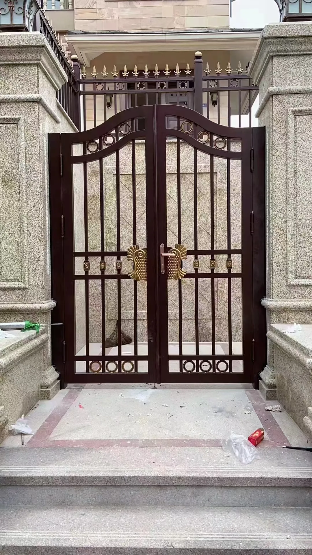 China Wholesale american building supply doors wrought iron patio doors safety gate patio doors