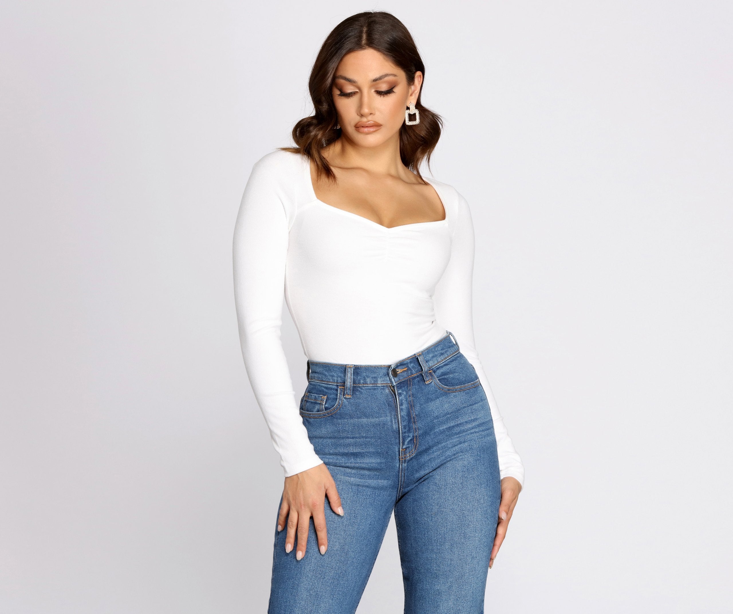 PLACEHOLDER - Feeling Myself Ruched Bodysuit