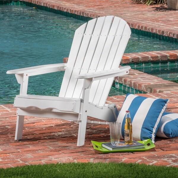 Hanlee Acacia Wood Folding Adirondack Chair by Christopher Knight Home