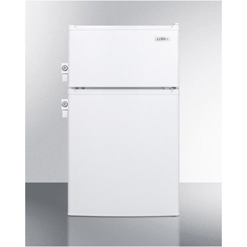 Summit Appliance CP351WLL Compact Two-Door Refrigerator-Freezer