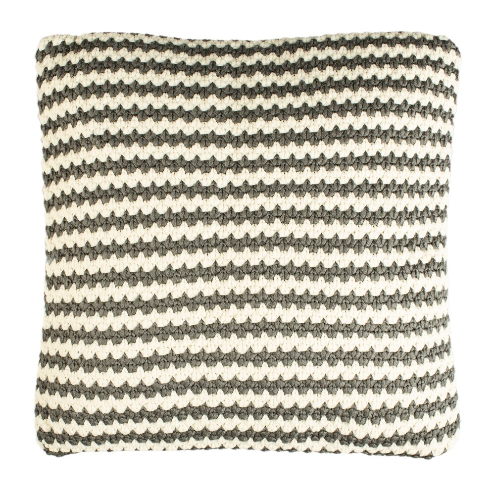 SAFAVIEH Suki Striped Indoor/ Outdoor 20 inch Pillow