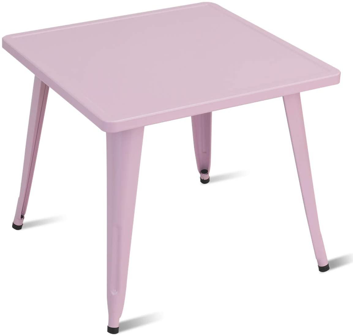 Costzon Kids Steel Table for Indoor/Outdoor Use, Preschool, Bedroom, Playroom