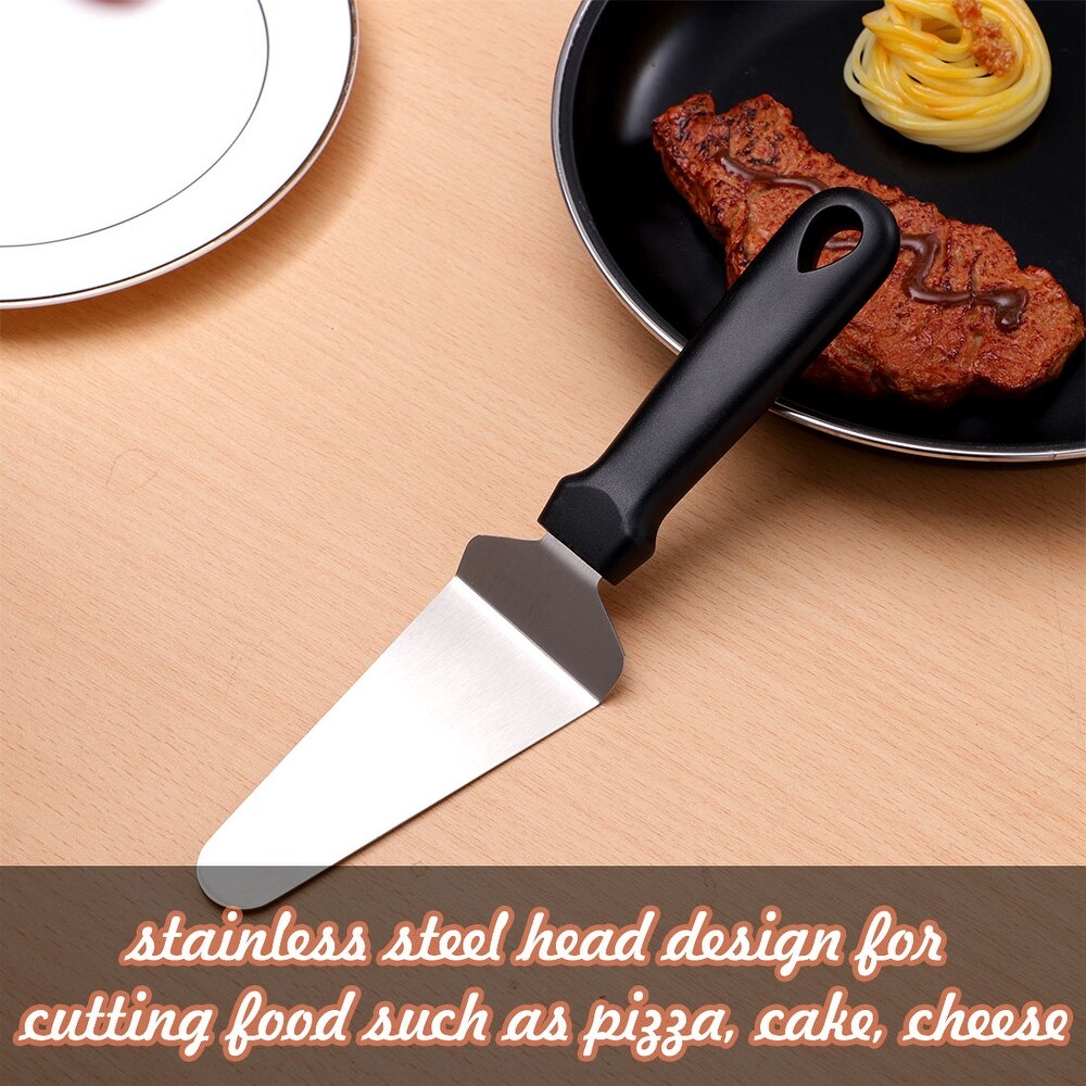 Pie Server Cake Pizza Grill Spatula Baking Cutter Wedding Party Serving Black   1pcs