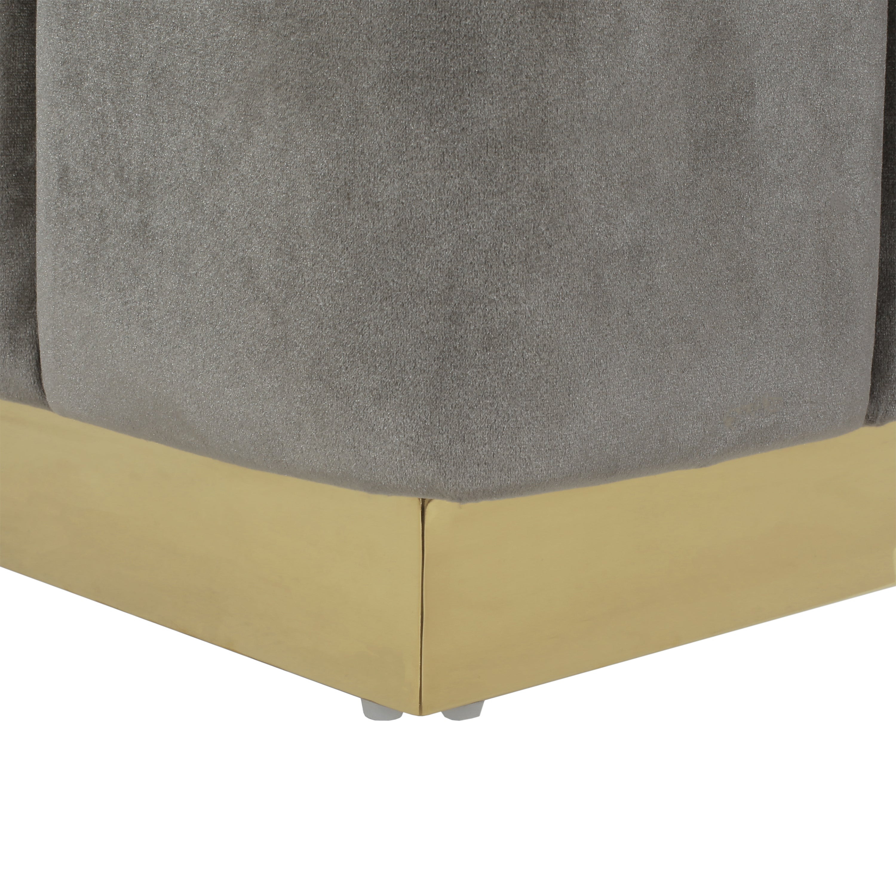 Fairfax Modern Glam Velvet Tufted Ottoman