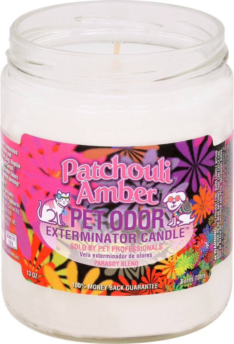 Pet Odor Exterminator Patchouli Amber Deodorizing Candle