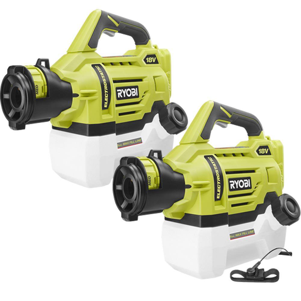 RYOBI ONE+ 18V Cordless Electrostatic 0.5 Gal. Sprayer (2-Tool) (Tool Only) P2809BTL-CMB1