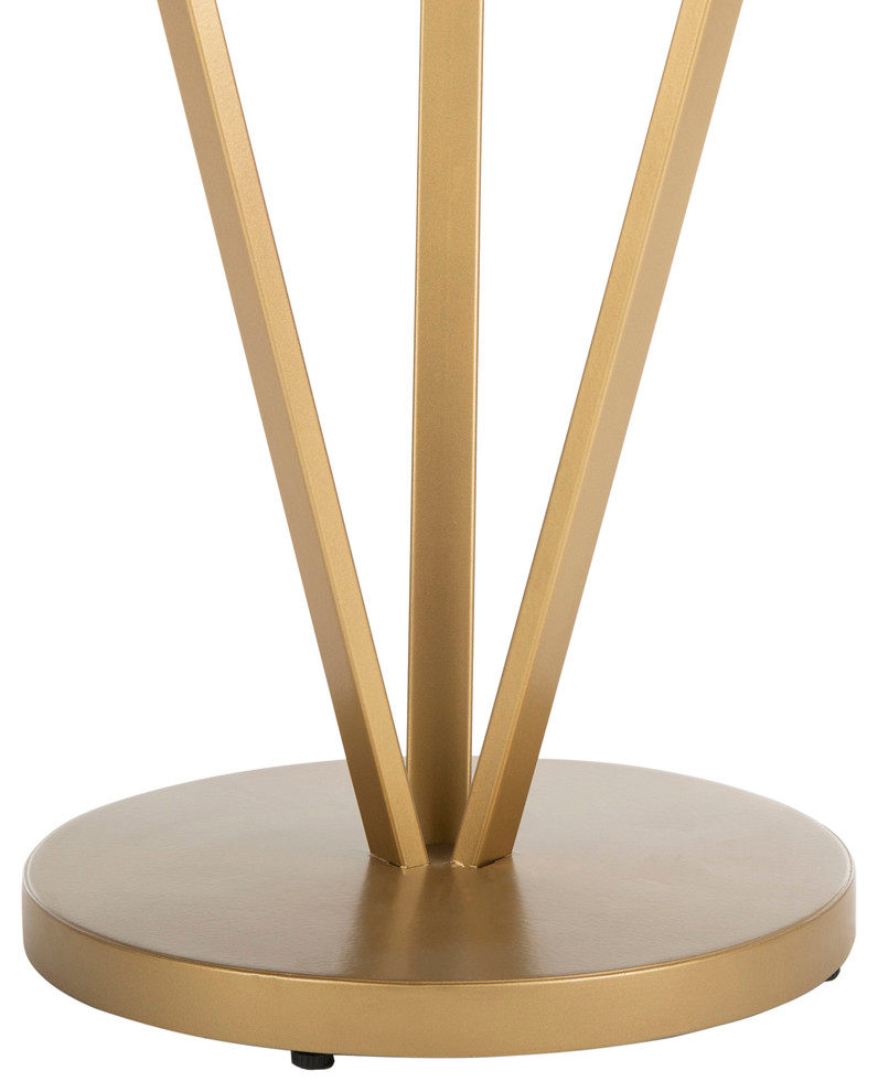 Studio Seven Theia Accent Table  White/Gold   Contemporary   Side Tables And End Tables   by Safavieh  Houzz