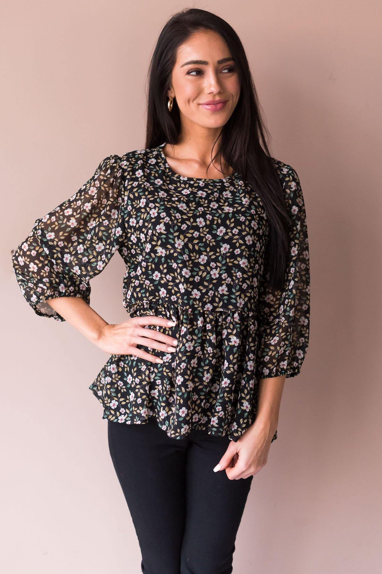 Every Little Thing Modest Blouse