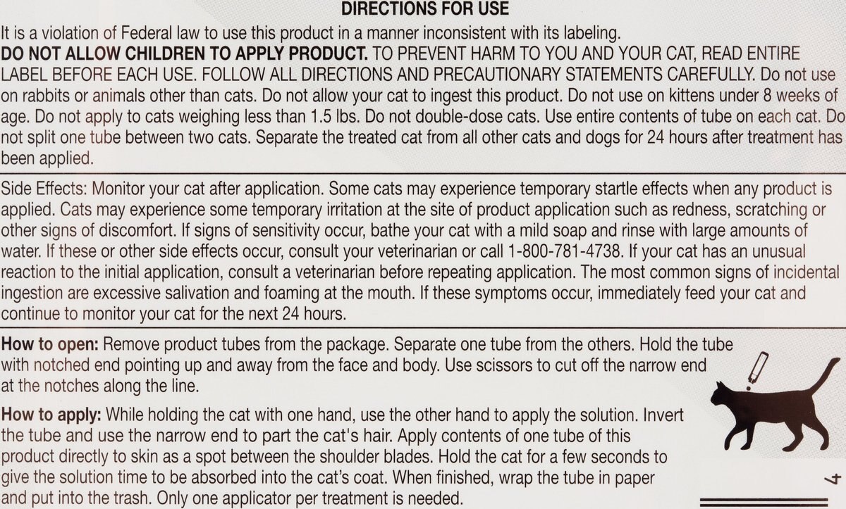 Sentry FiproGuard Flea and Tick Spot Treatment for Cats