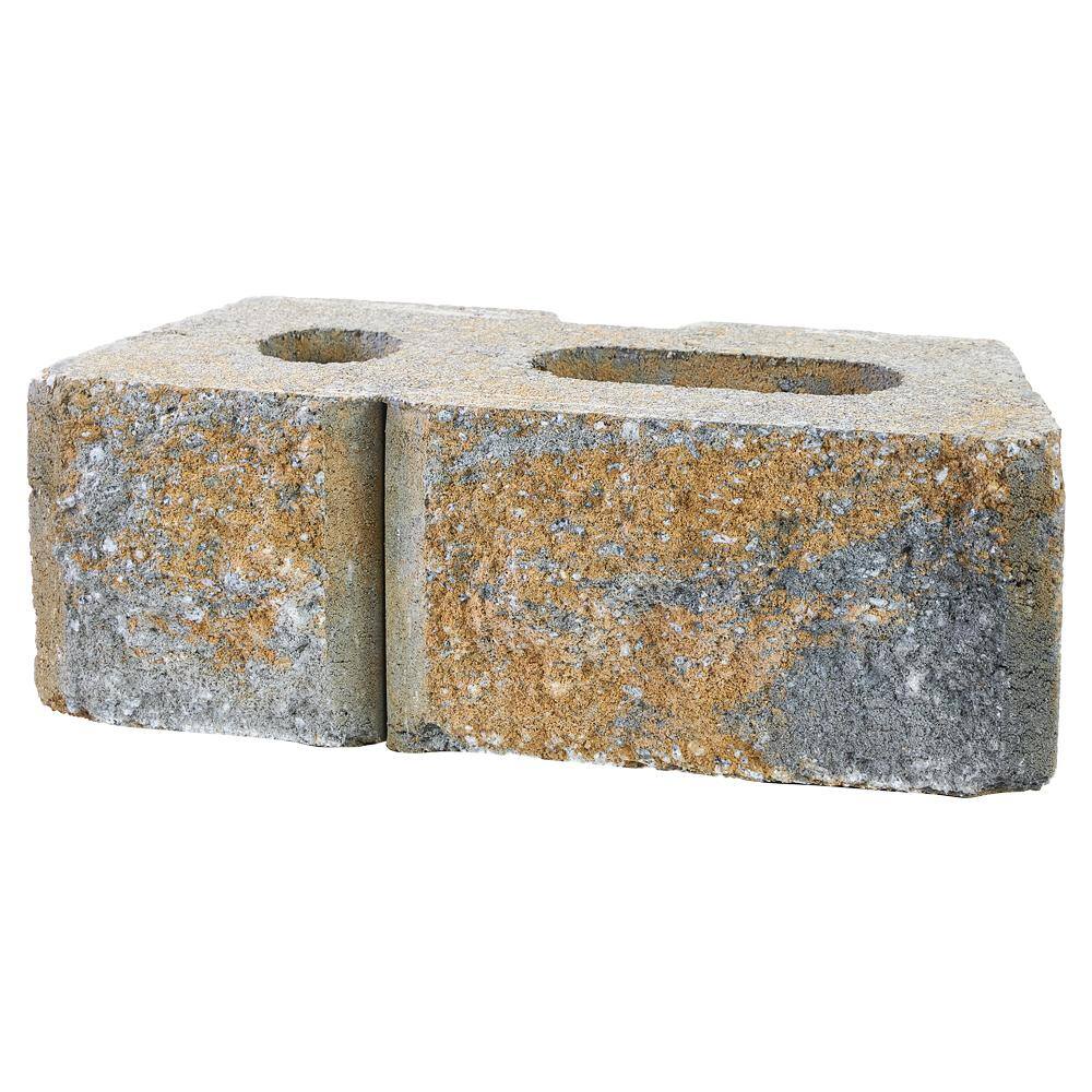 Pavestone RockWall Large 6 in. x 17.5 in. x 7 in. Yukon Concrete Retaining Wall Block 79850