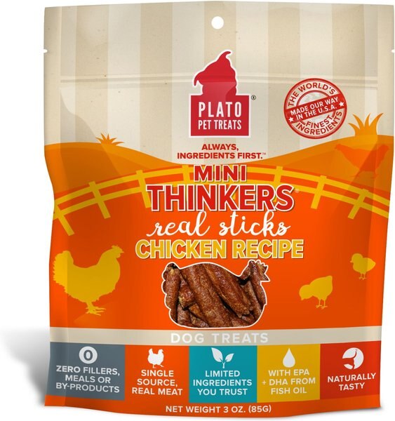 Plato Mini Thinkers Chicken Recipe Dog Treats