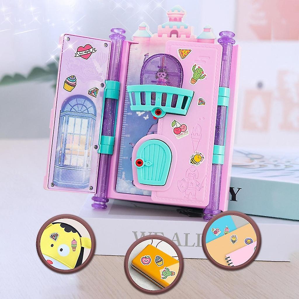 Girls Diary Toy With Lock And Key Set Includes Notebook Staionery Accessory