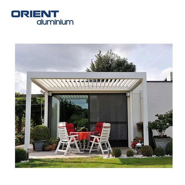 Factory Wholesale Modern Pergola Outdoor Aluminium Electric Pergola Louvered Pergola Aluminium