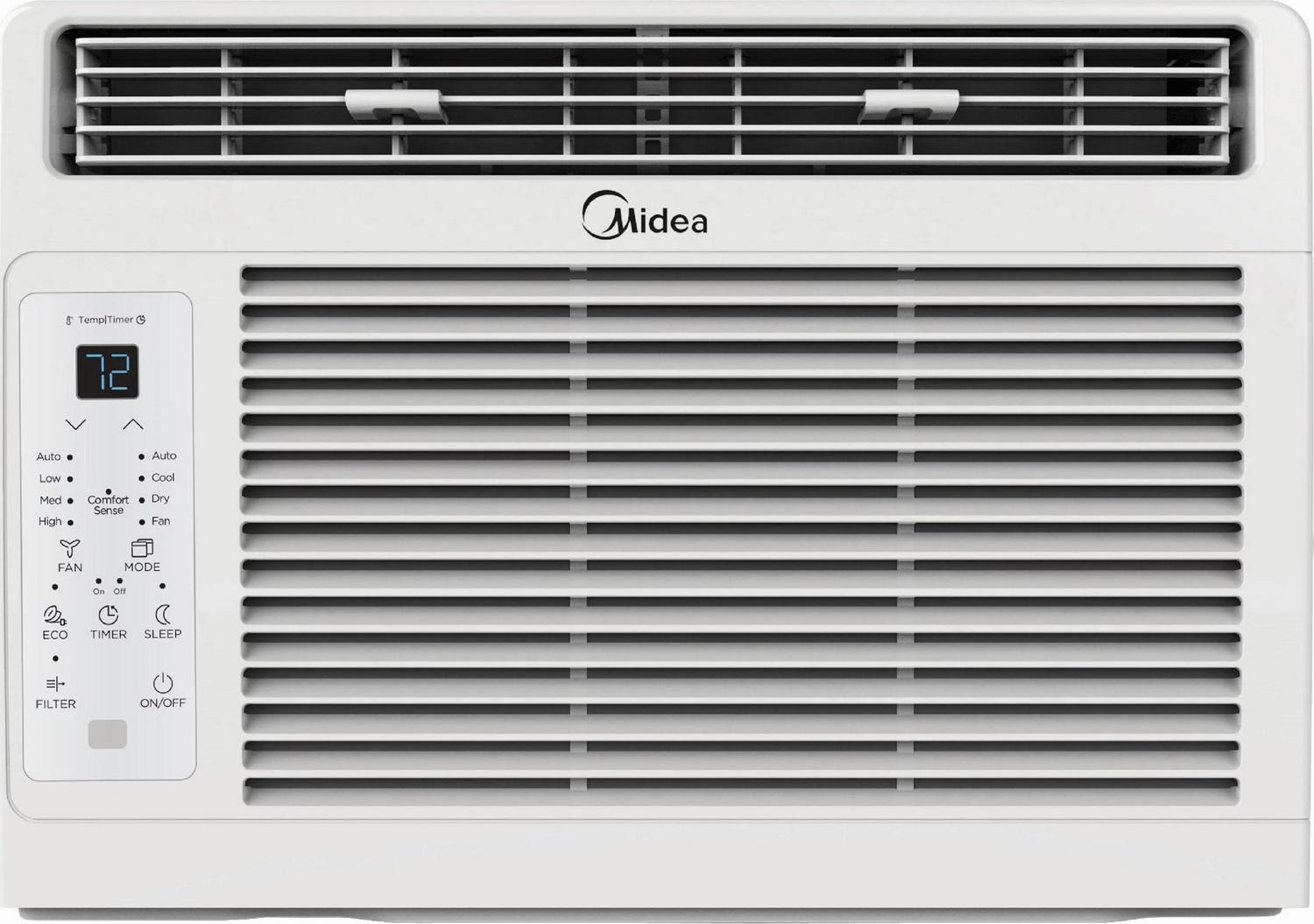 Midea 6，000 BTU 115V Window Air Conditioner with Comfort Sense Remote， White， MAW06R1WWT