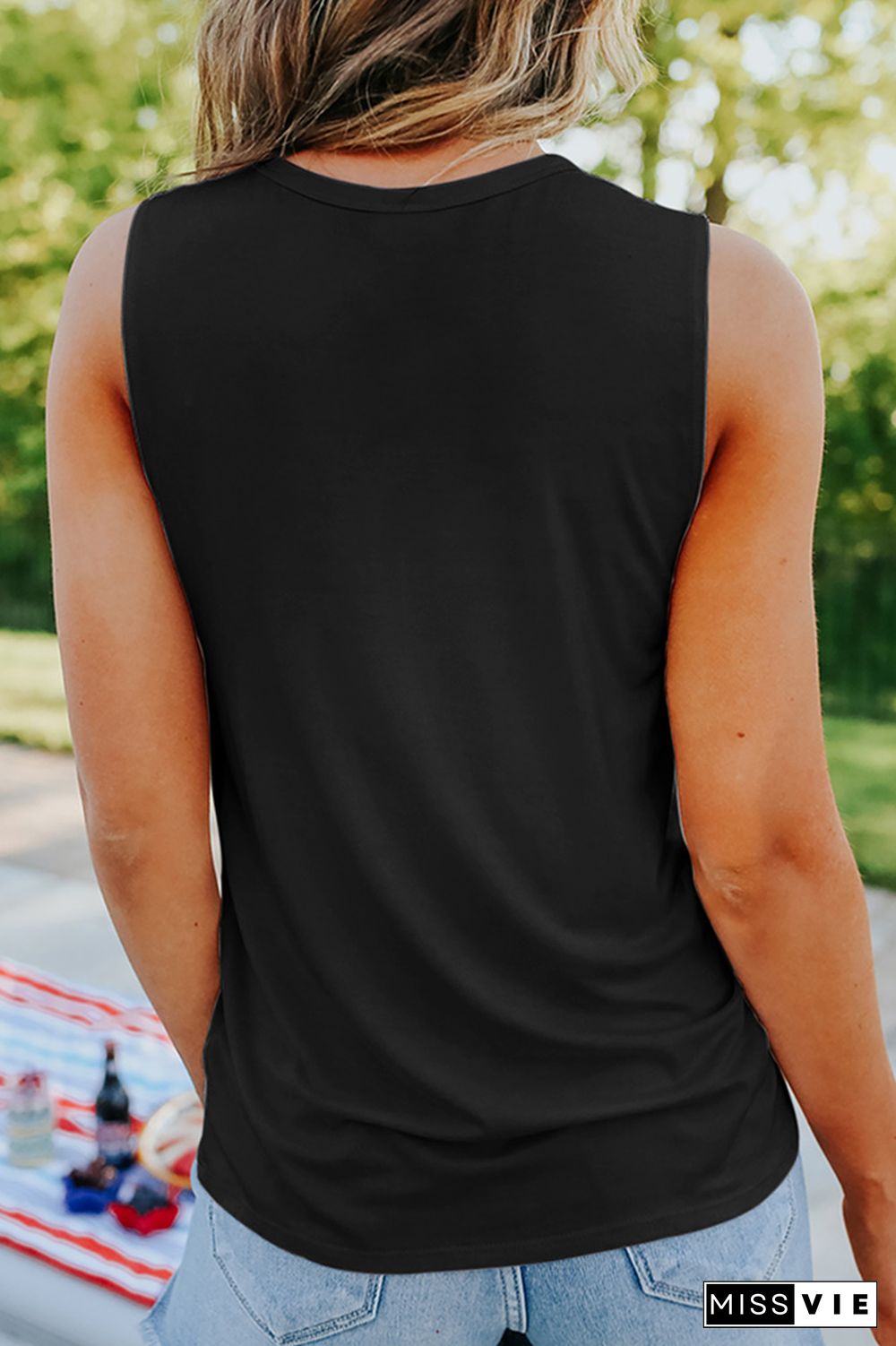 Sun And Moon Print Tank Top