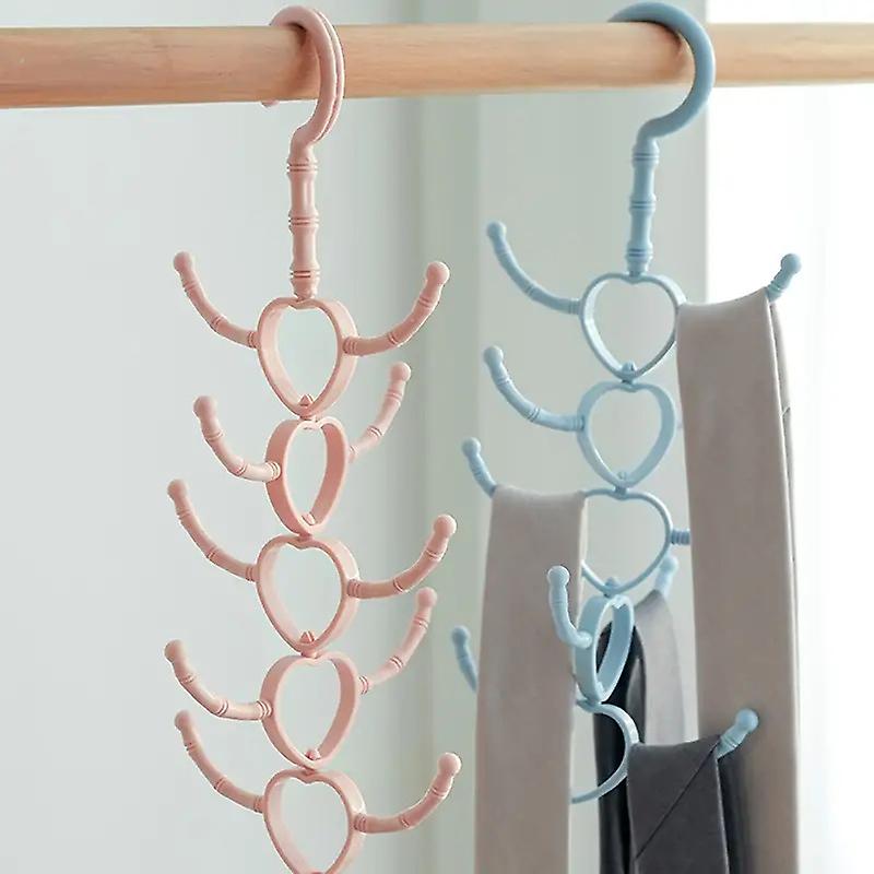 2Pcs Clothes Hanger Rack 1 Pcs Rotatable 10-Claw Multi-Purpose Hook Hanger Hanger Scarves Scarf Coat Rack Plastic Shoe Hook Shoe Belts Scarf Hanger