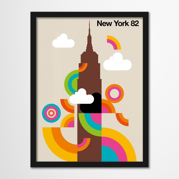 Americanflat Mid Century Modern Wall Art Room Decor New York 82 By Bo Lundberg