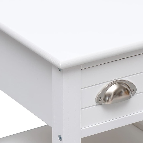 Side Table White 15.7