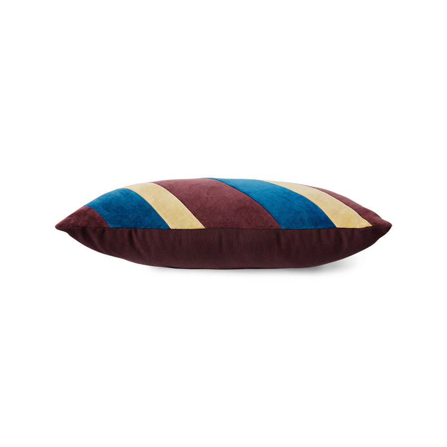 Striped velvet pillow Speakeasy