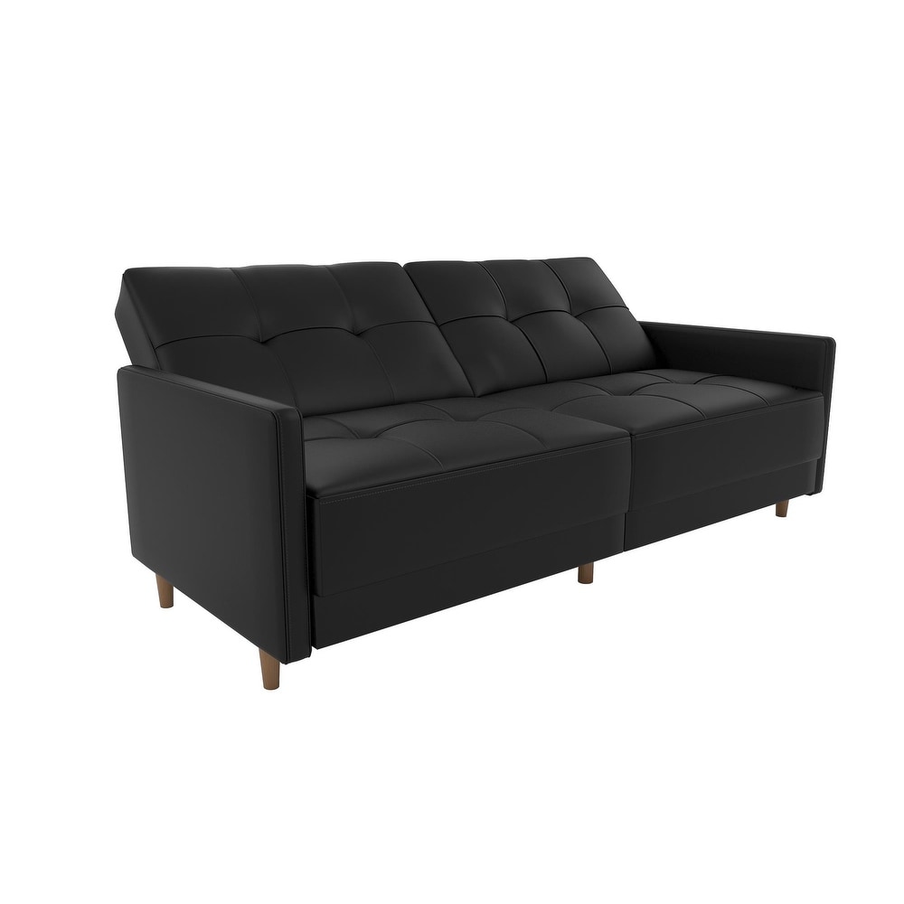 DHP Andora Faux Leather Coil Futon