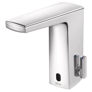 American Standard Paradigm Base Model AC Powered Single Hole Touchless Bathroom Faucet with Above-Deck Mixing 0.5 GPM in Polished Chrome 702B205.002