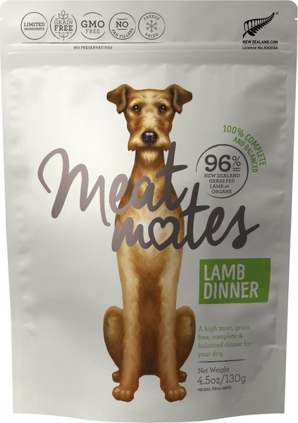 Meat Mates Lamb Dinner Grain-Free Freeze-Dried Dog Food