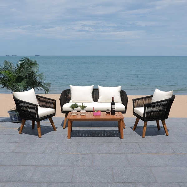 SAFAVIEH Outdoor Velso 4 Pc Living Set