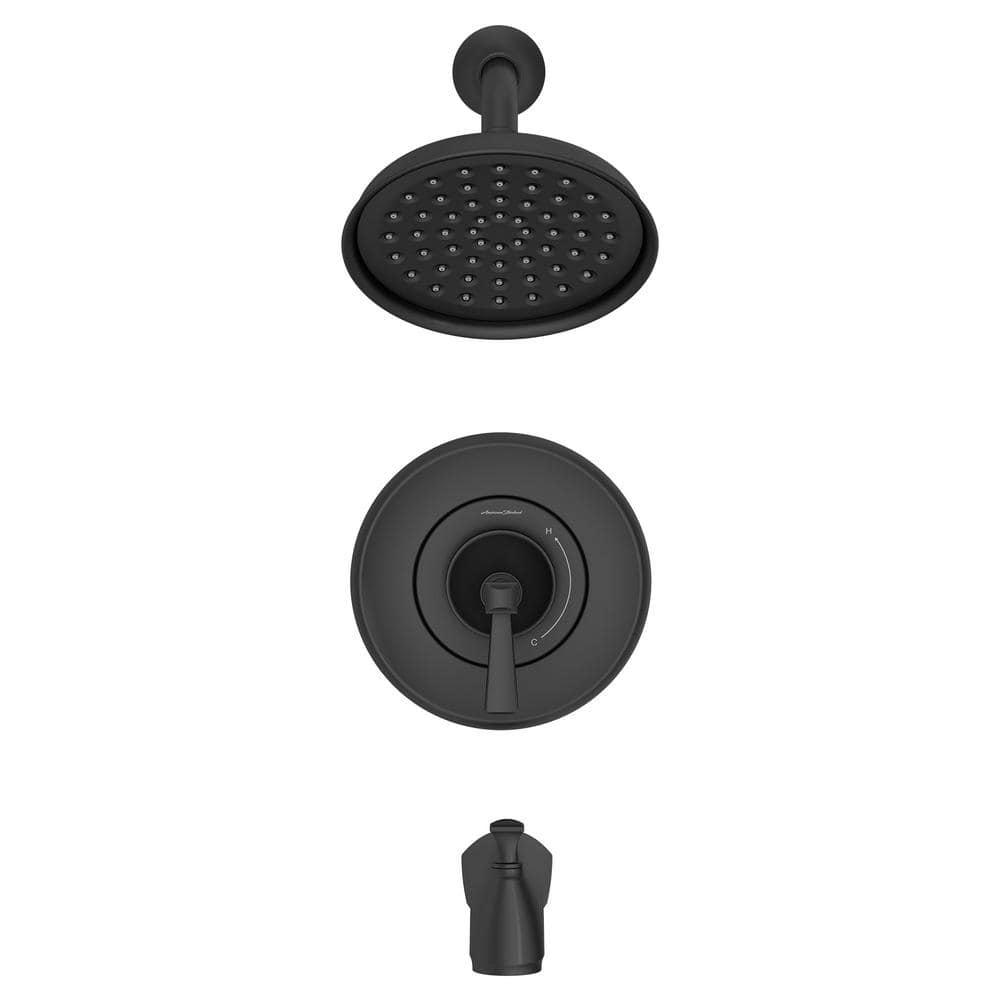 American Standard Rumson SingleHandle 1Spray Tub and Shower Faucet with 18 GPM in Matte Black