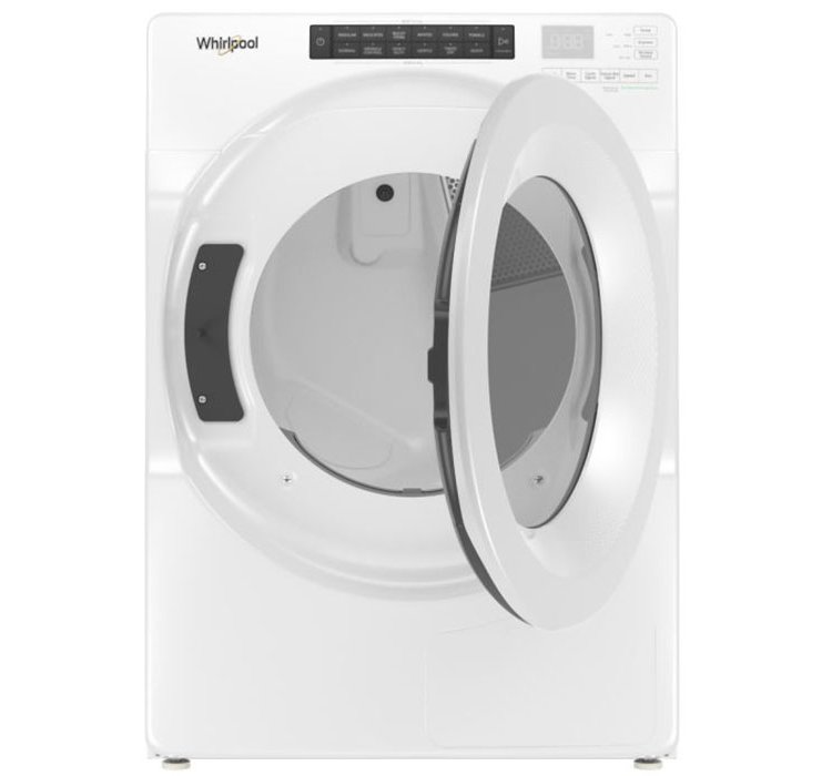 Whirlpool 7.4 Cu. Ft. White Front Load Electric Heat Pump Dryer With Intuitive Touch Controls， Advanced Moisture Sensing