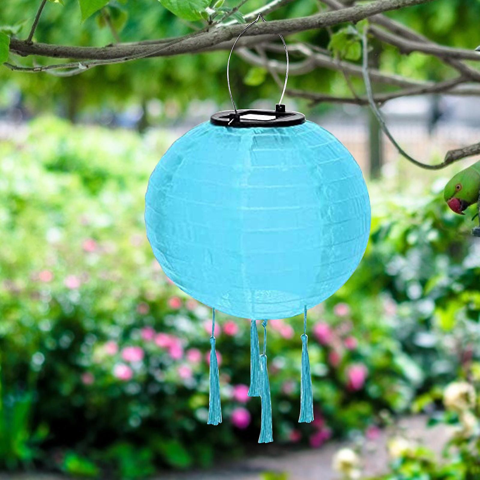 Outdoor Solar Led Lantern Garden Lamp For Wedding Church And Party Decoration Blue