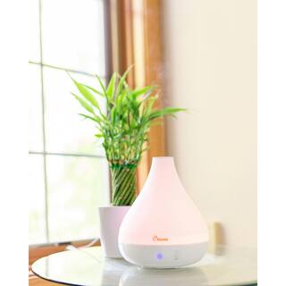 Crane 0.35 Gal. 2-in-1 Ultrasonic Cool Mist Humidifer  Aroma Diffuser for Small Rooms up to 200 sq. ft. EE-5953AD