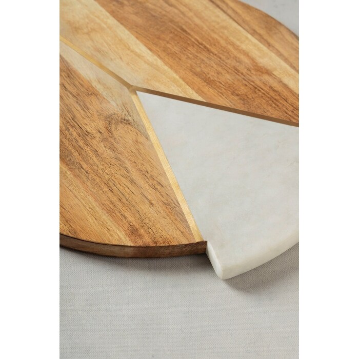 Delane Marble   Wood Cutting Board