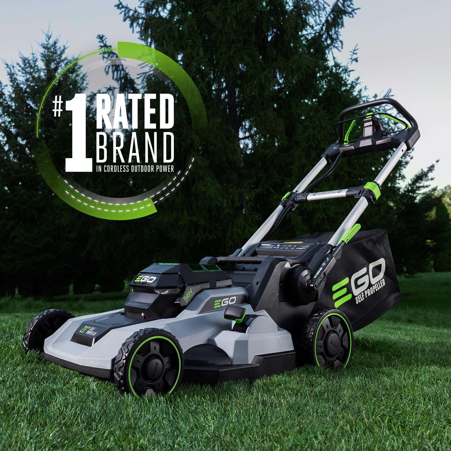 EGO Power+ LM2114SP 21 in. 56 V Battery Self-Propelled Lawn Mower Kit (Battery and Charger) W/ 6.0 AH BATTERY