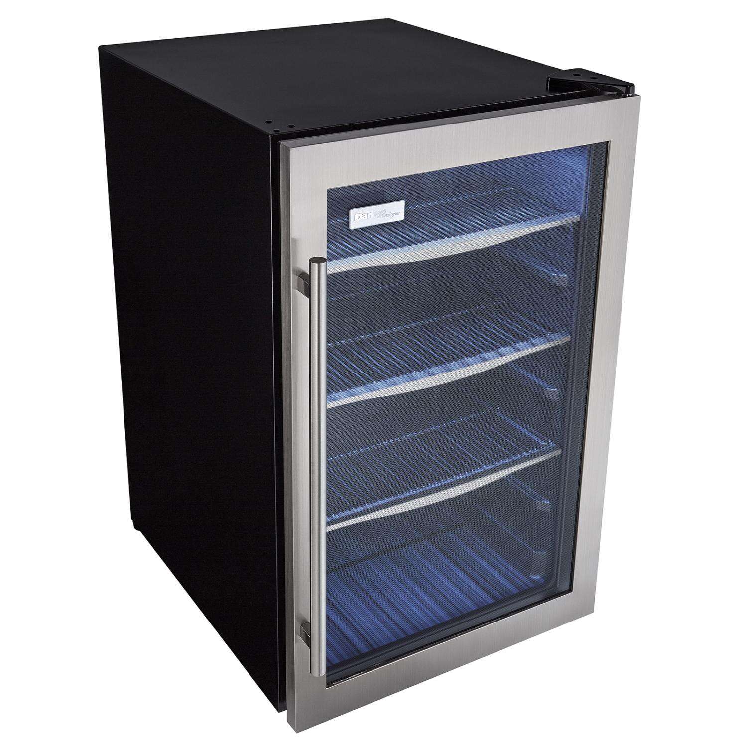 Danby 4.3 ft Black/Silver Stainless Steel Beverage Cooler 230 W