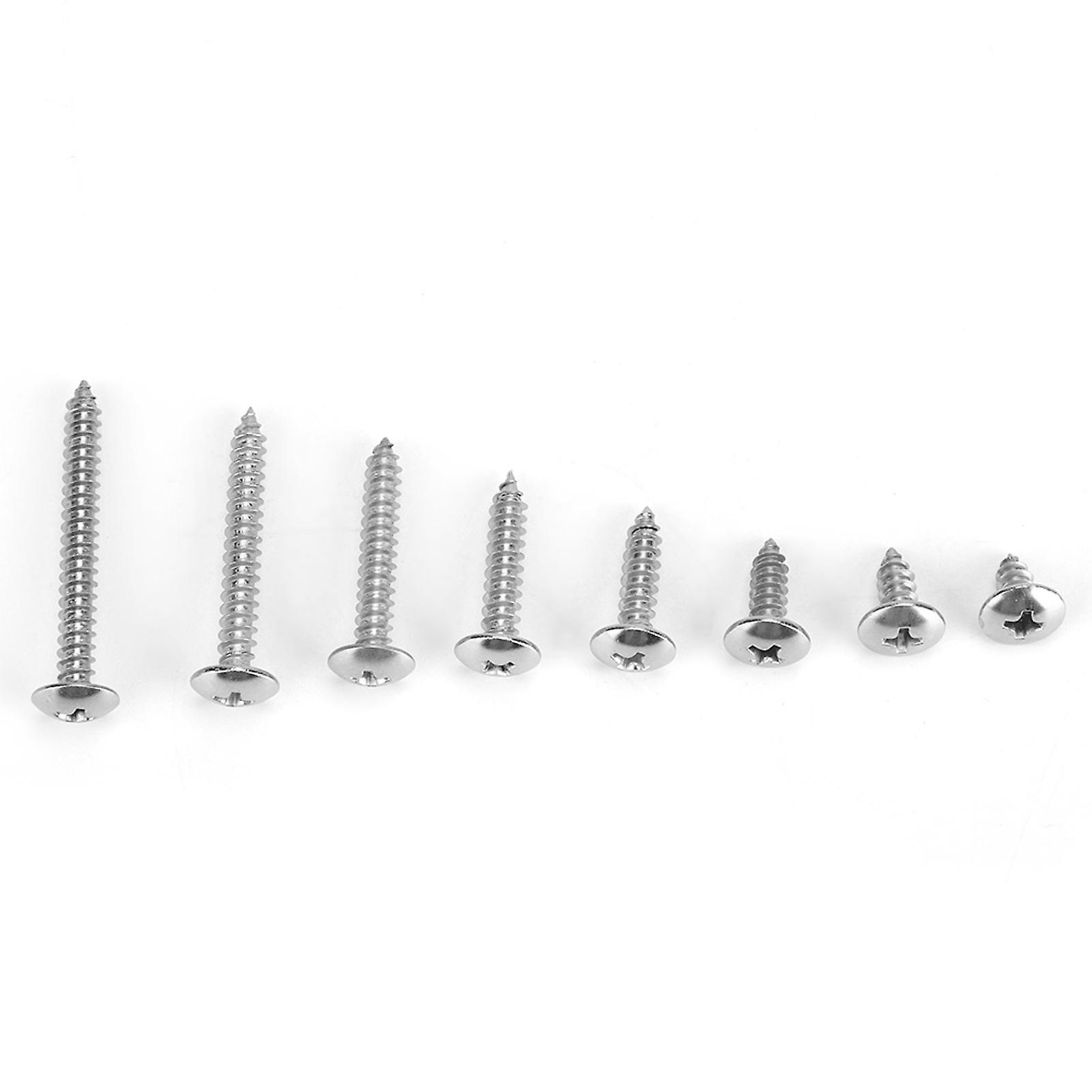 200pcs M4 Truss Head Screw Stainless Steel Self Tapping Screw Assortment Kit