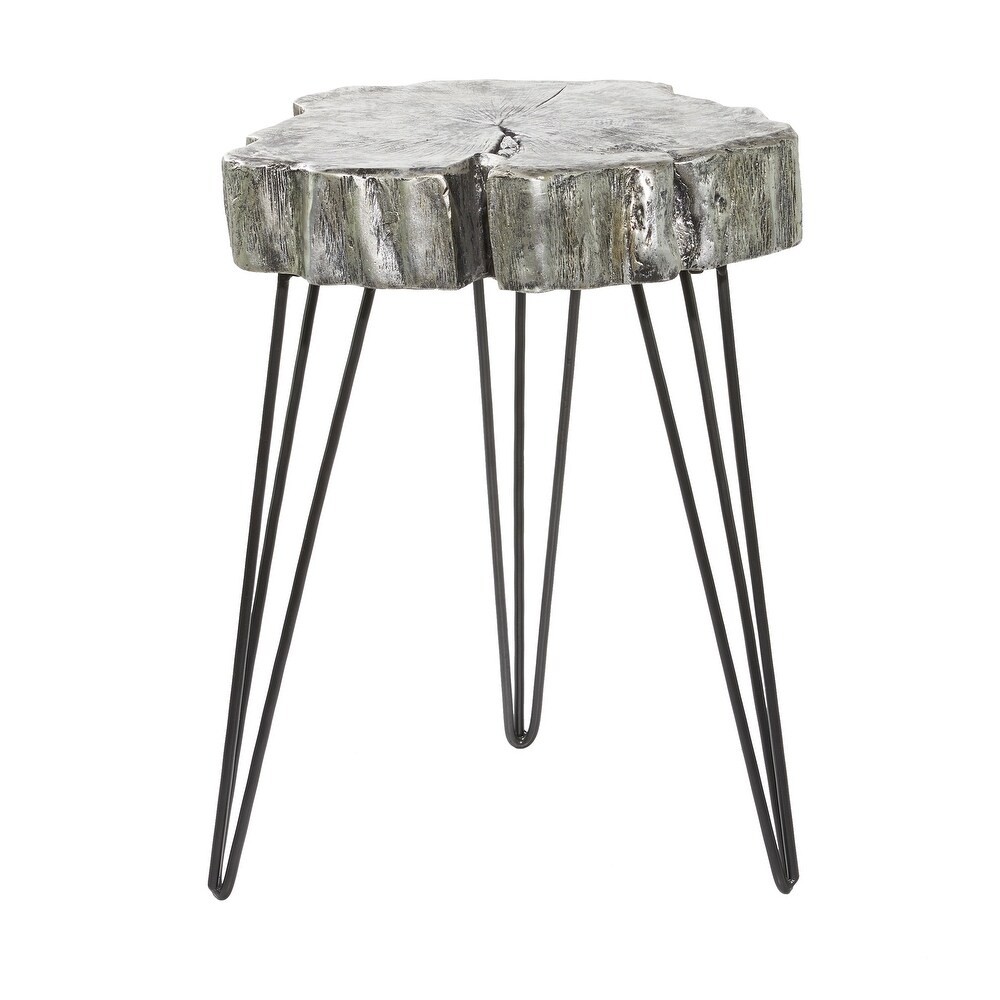 Polystone Modern Accent Table 26 x 19 x 19