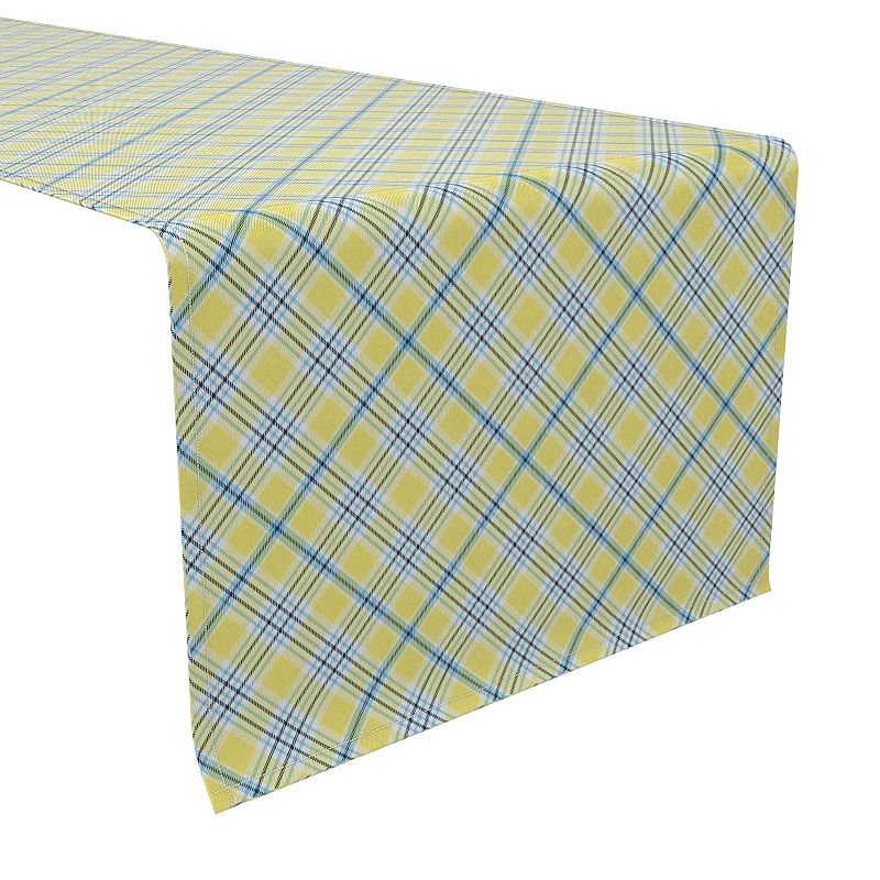 Table Runner， 100% Cotton， 16x108， Plaid 13