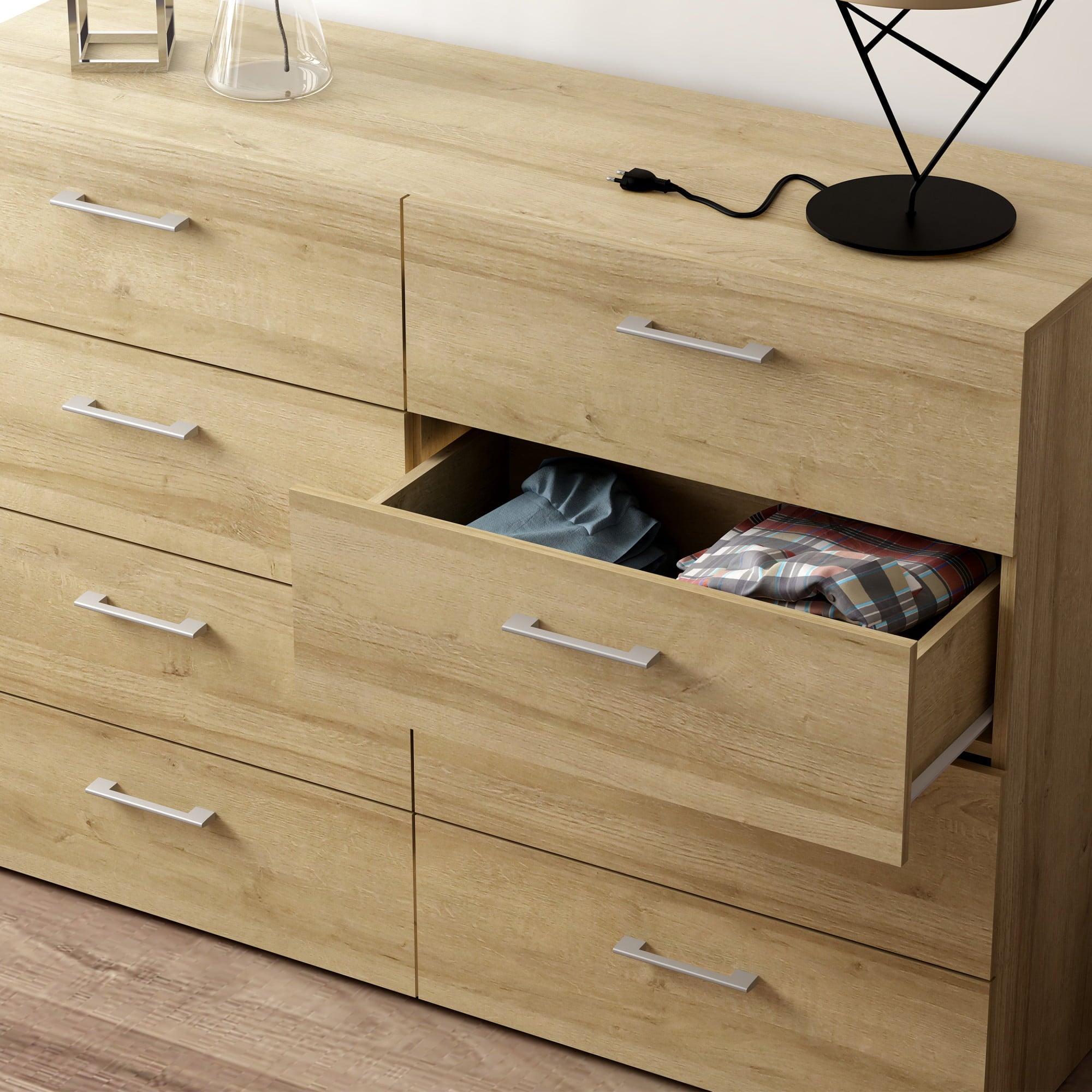 Lundy 8-Drawer Dresser, Natural, by Hillsdale Living Essentials