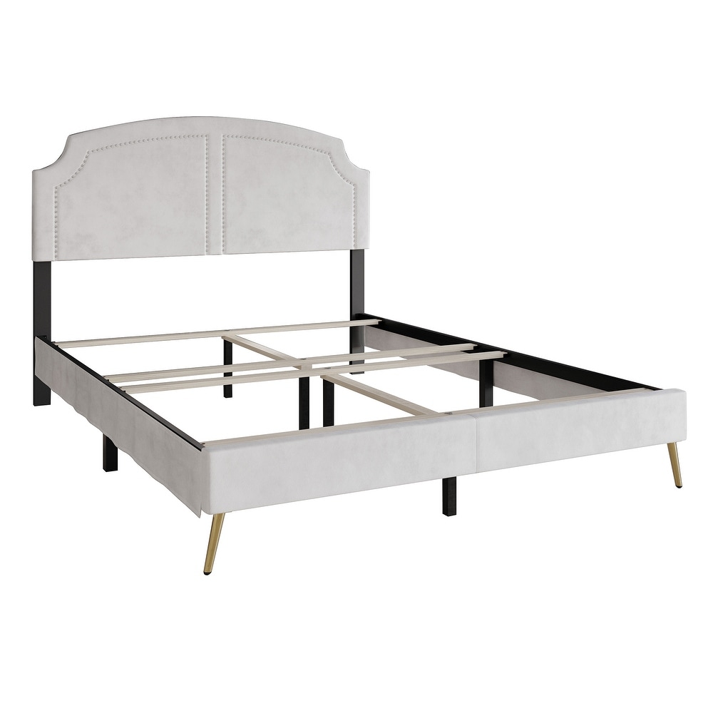 CraftPorch 5 piece Queen Bedroom Set in Upholstered Bed