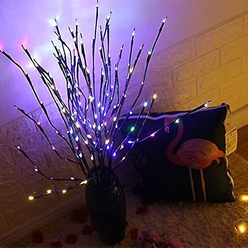 2 Pack LED Branch Lights - Battery Operated Willow Tree Twig Lights - Warm White（Colour）