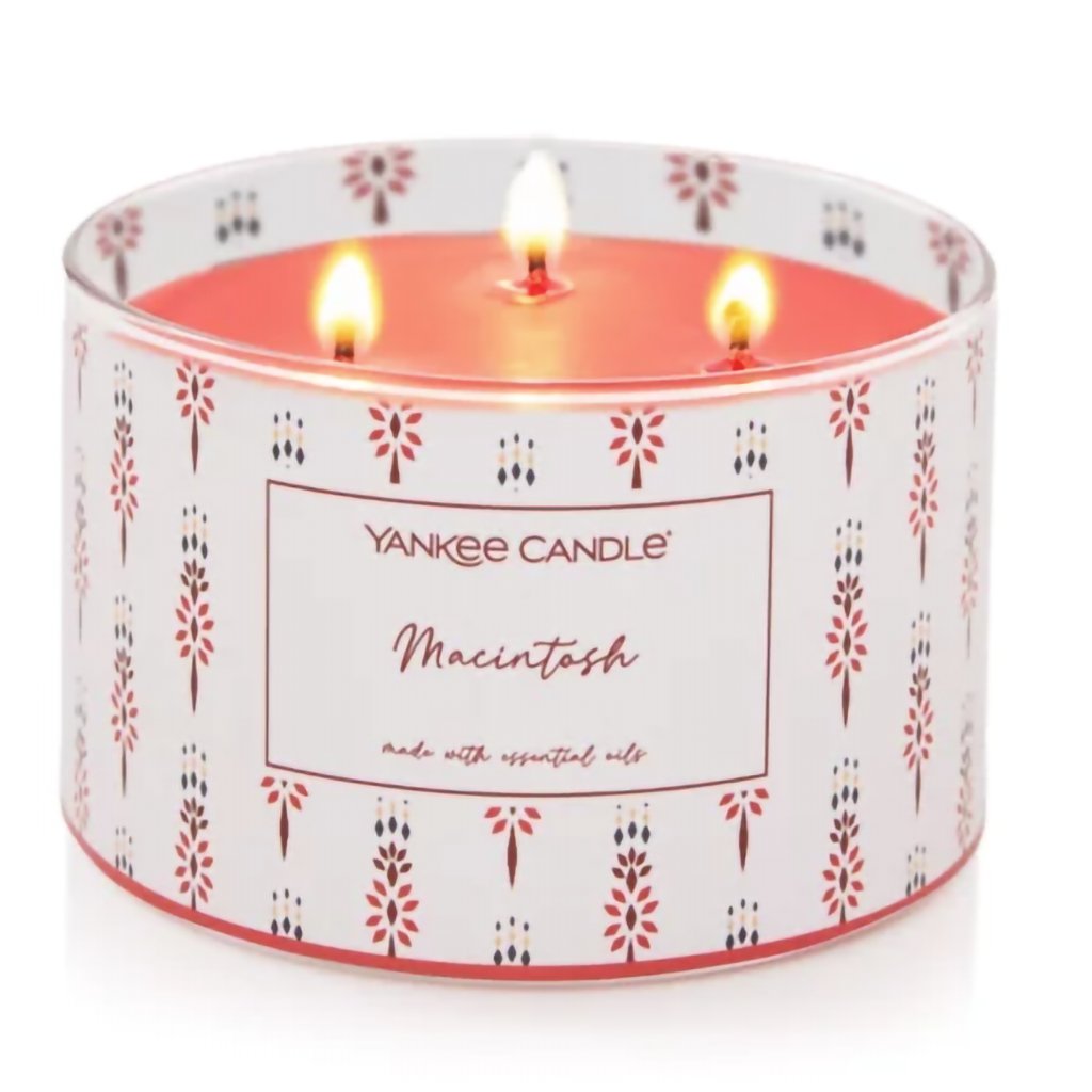 Yankee Candle  Square 3 Wick Candle in Macintosh