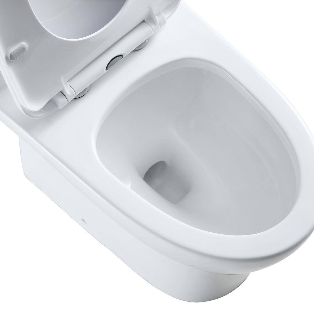 Altair Veronoa 1-Piece 1.28 GPF Single Flush Elongated Toilet in White Seat Included T213