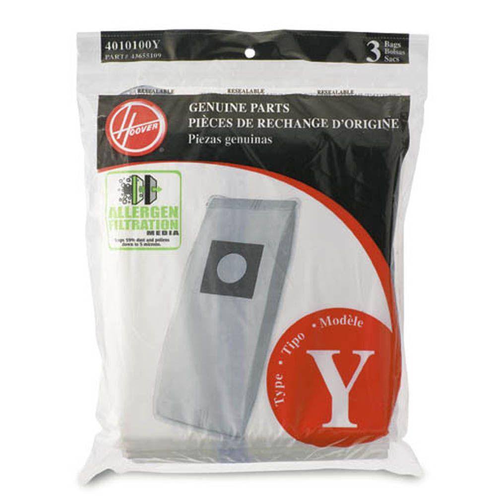 HOOVER Type Y Allergen Filtration Bags (3-Pack) AH13270