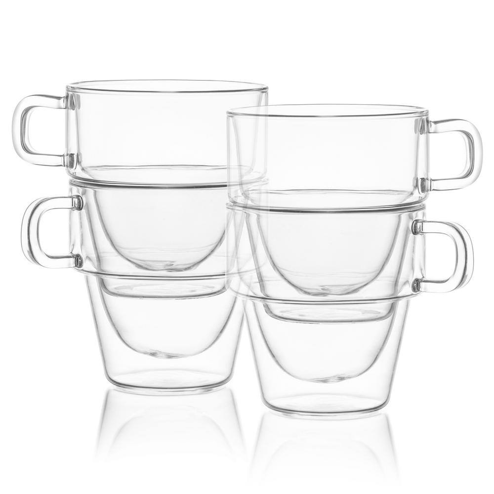 JoyJolt Stoiva 5 oz Insulated Glasses Set of 4 JG10249