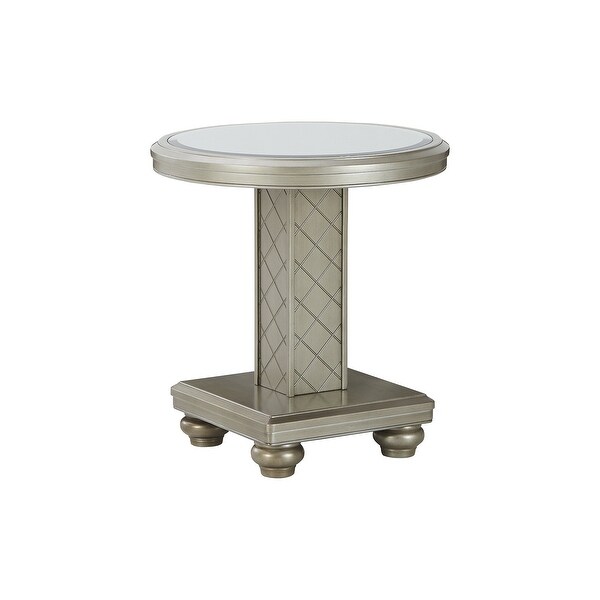 Chevanna Platinum Round End Table