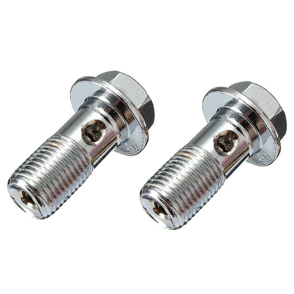 2x Motorcycle Stainless Brake Bolt M10 X1.0mm Caliper Master Cylinder