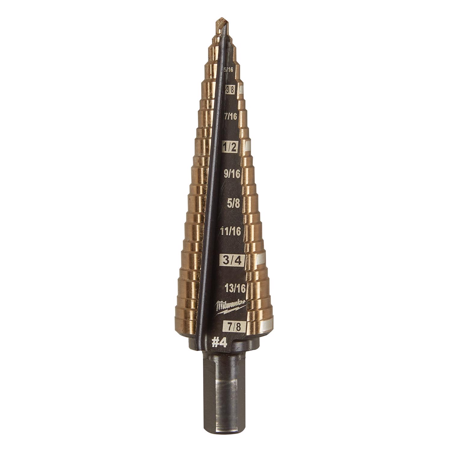 MW #4 X 2.93 in. L Cobalt Step Drill Bit 1 pc