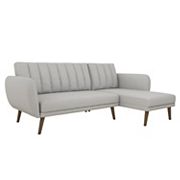 Novogratz Brittany Sectional Futon Sofa