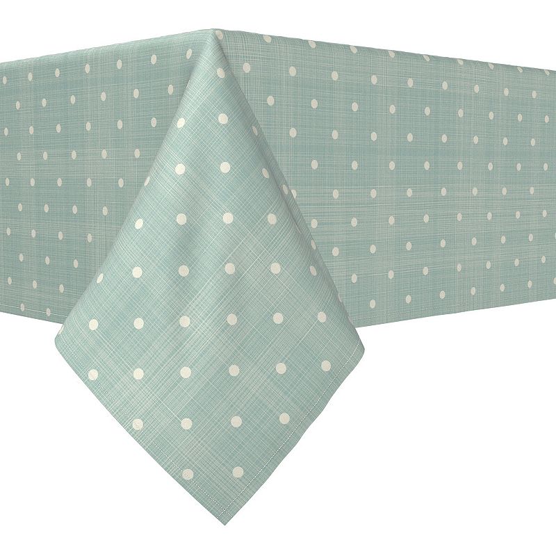 Rectangular Tablecloth， 100% Cotton， 60x120， Textured Dots