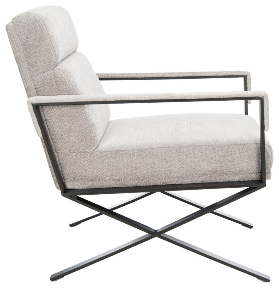 Giolla X Base Accent Chair Gray/Black   Transitional   Armchairs And Accent Chairs   by V.S.D Furniture  Houzz